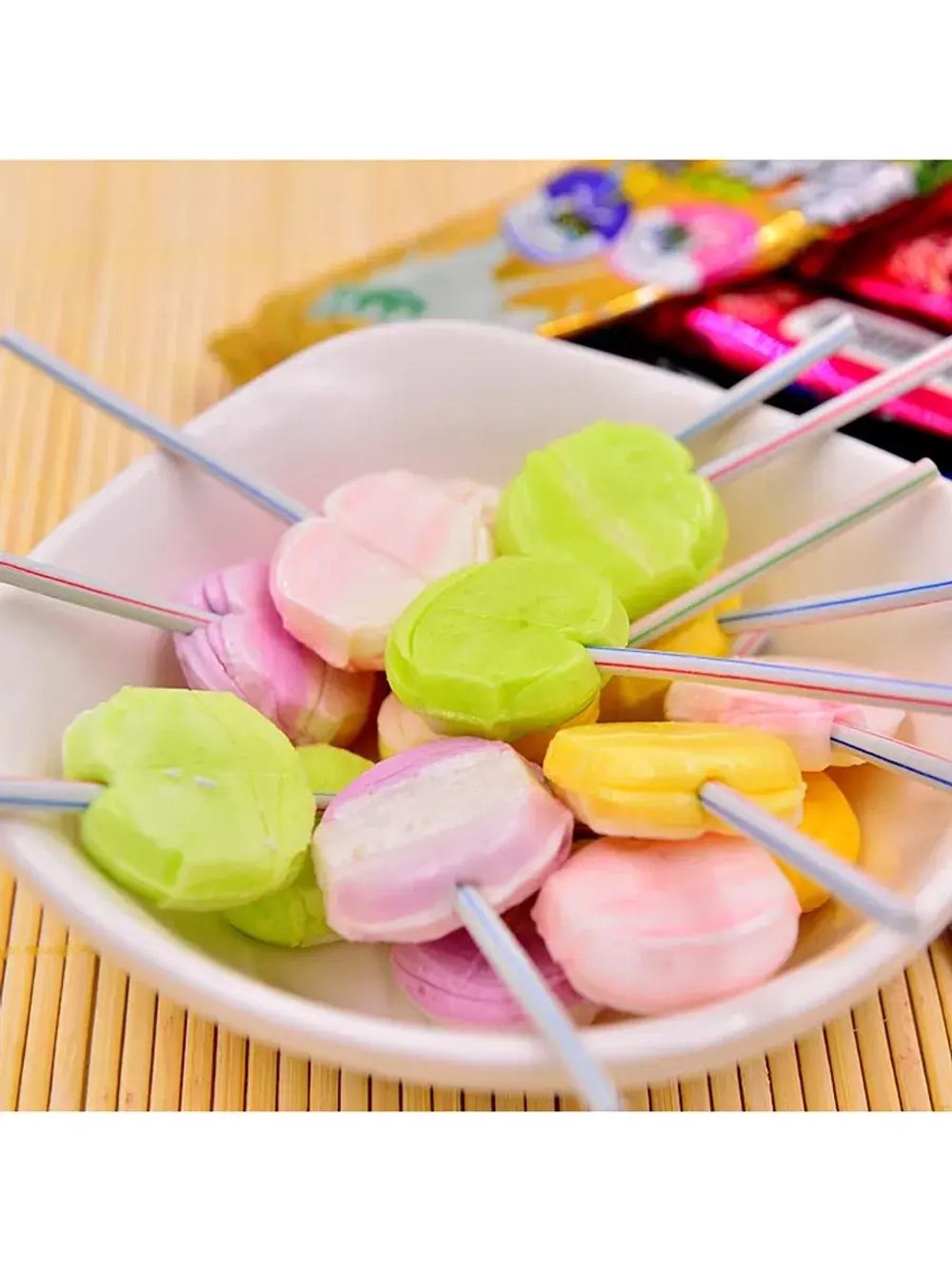 Фруктовое ассорти леденцов на палочке, 80 штук