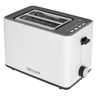 Тостер 850 Вт DELTA LUX DL-072 белый