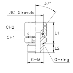 Штуцер FNH JIC7/8" BSP 3/8"