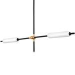 719027 Люстра PILONE LED 2x8W ЧЕРНЫЙ/БЕЛЫЙ 3000K