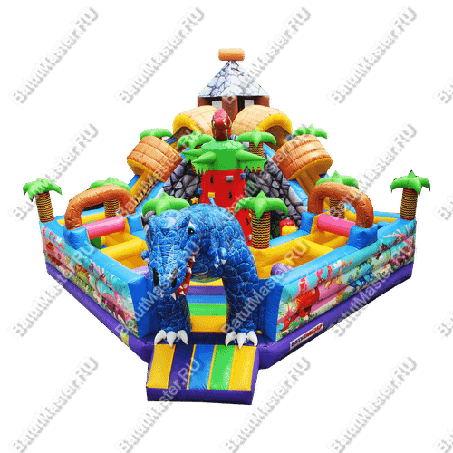 Надувной батут "В гостях у динозавра" 7*7*6м