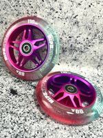 Набор колес HIPExtreme H3 mix 110*24 мм, фиолетовый/розовый/прозрачный