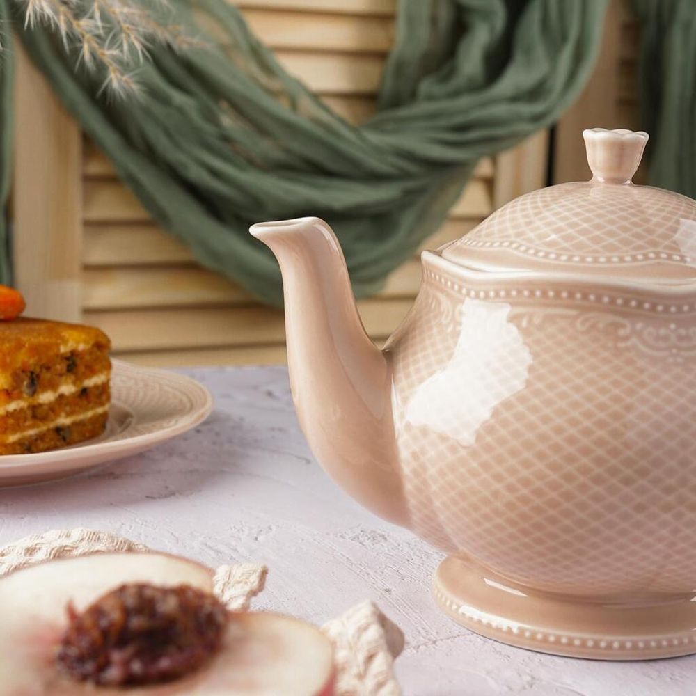 Чайник 600 мл d 12,4 см h9,5 см Aristocrat Peach Tea Noble [1]