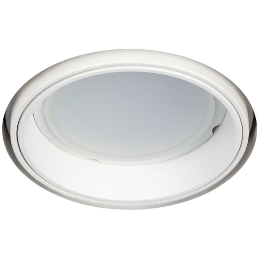 Светильник встраиваемый алюминиевый ЭРА KL99 WH безрамочный под штукатурку под лампу MR16 GU5.3 белый | Алюминиевые встраиваемые светильники