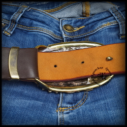 Пряжка для ремня "Вождь" , латунь