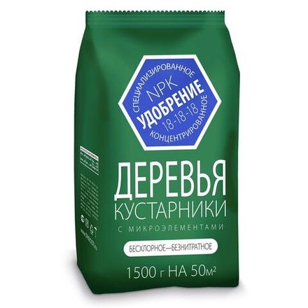 Удобрение для Деревьев и Кустарников с микроэлементами 1,5кг(10) минеральное Агроуспех