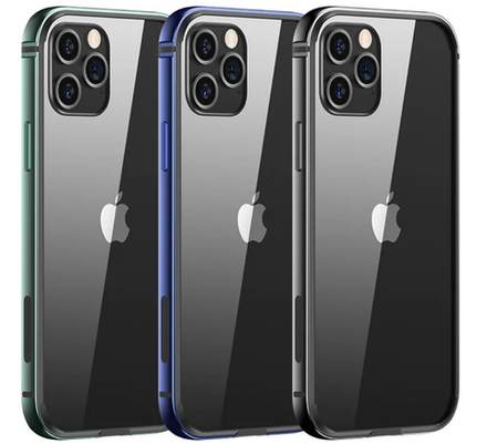 Чехол USAMS прозрачный с синими вставками case for iP14 Pro Max