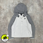 Кофта Nike TechFleece Grey And White Hoodie