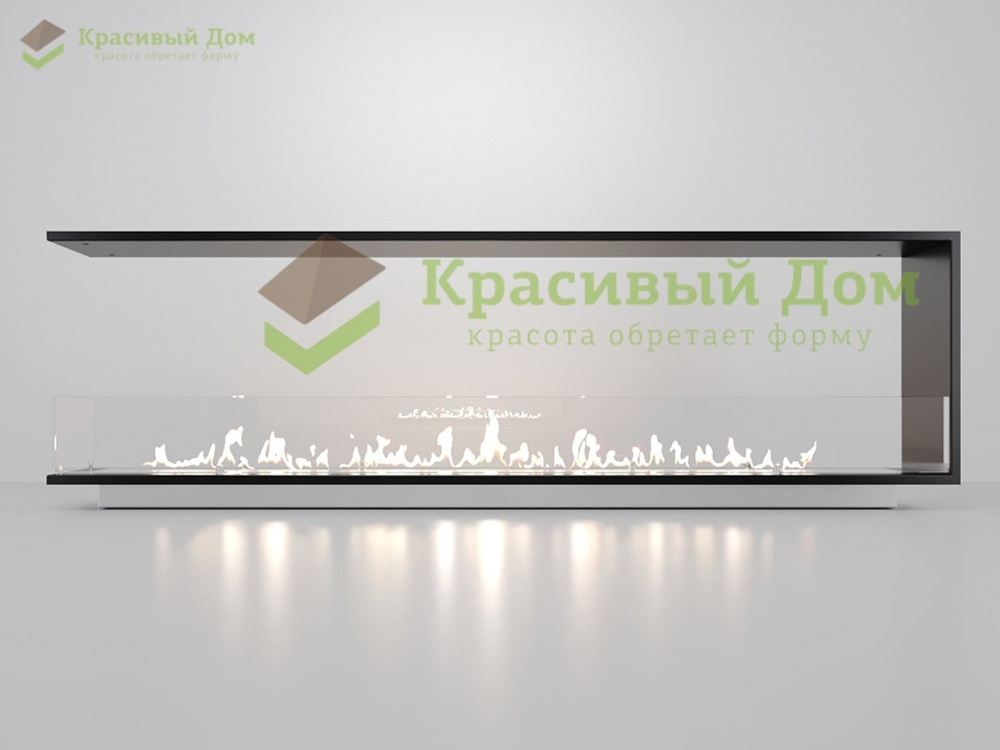 Торцевой биокамин 1800