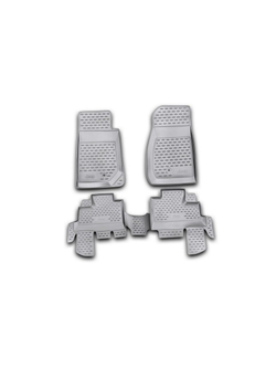 Коврики в салон для JEEP Wrangler 4 двери, 2007- 4 шт. (полиуретан) MFJK7401