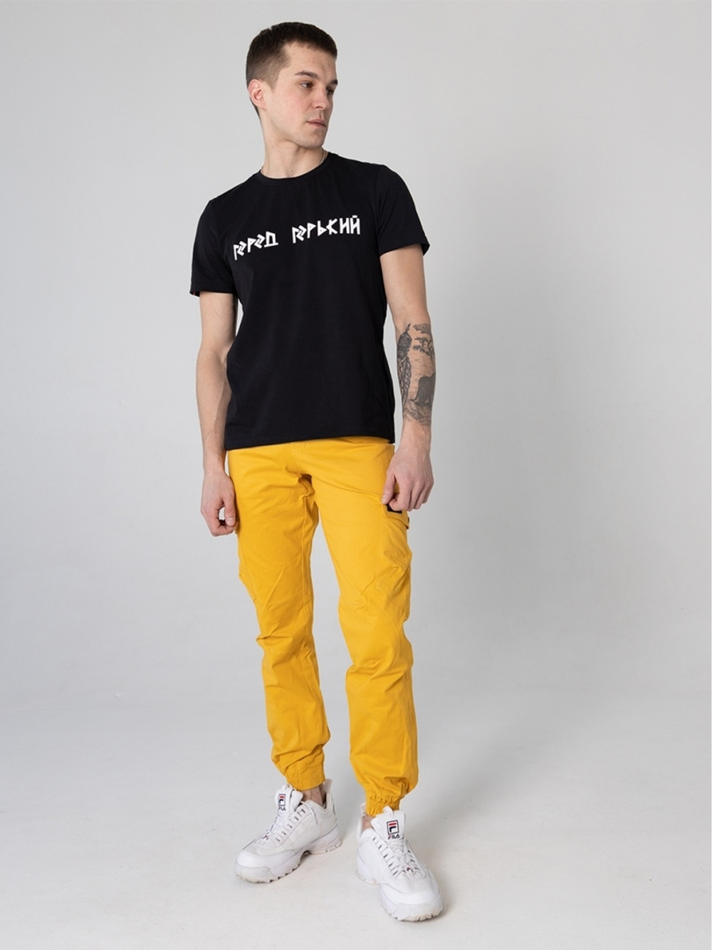 Брюки карго мужские желтые Город Горький