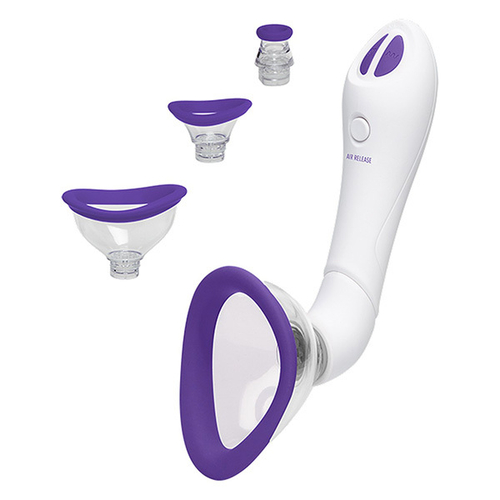 Автоматическая вибропомпа со сменными насадками Doc Johnson Bloom Intimate Body Pump 617-05-BX
