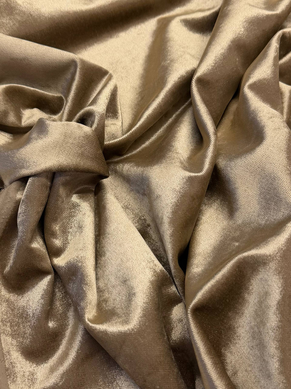 Бархат хлопковый золотистый