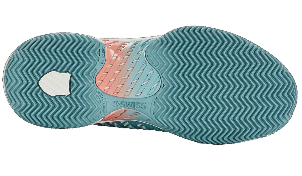 Женские теннисные кроссовки K-Swiss Hypercourt Supreme HB - nile blue/blanc de blanc/desert flower - Blue