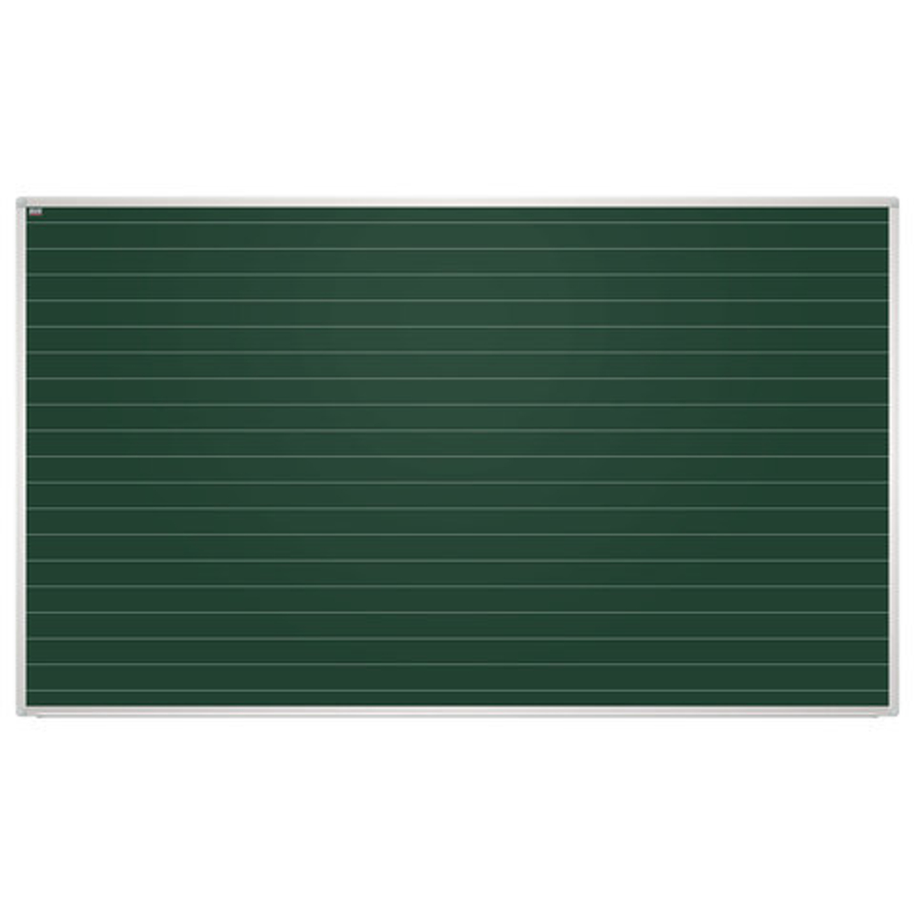 Доска для мела магнитная, 85x100 см, зеленая, в линию, алюминиевая рамка, EDUCATION "2х3"(Польша), TKU8510L