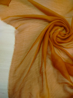 Шелк-шифон крэш рыжий