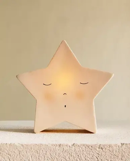 ZARA HOME Детский светильник в форме звезды, бежевый