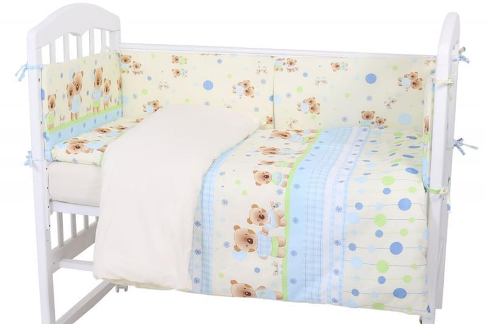 641 Комплект "Дружная Семейка" (6 предметов) 641/1 голубой, бязь