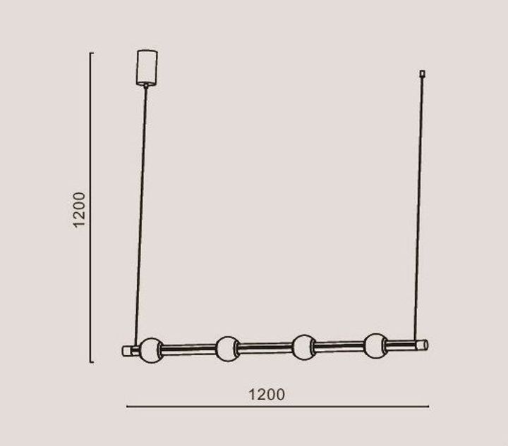 Подвесной светодиодный светильник Romatti Cullinan Bastone L11132Q