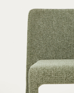 Штабелируемый стул Loria из зелёного шенилла