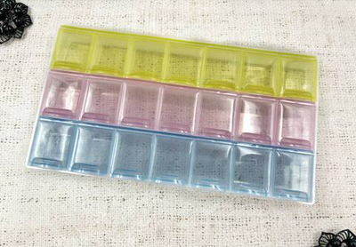 Контейнер для бисера 21 секция, р. 21,5х12х3 см