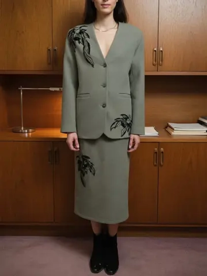 Костюм ЛИЛИЯ, зеленый