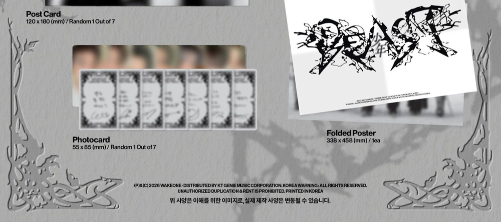 (ПРЕДЗАКАЗ) Альбом ALPHA DRIVE ONE - UNBREAKABLE : BEAST 2nd Mini Album FRAGILE BEAST Version