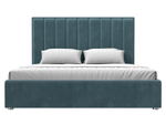 Кровать интерьерная Афродита 180, Бирюзовый, Велюр, 120577