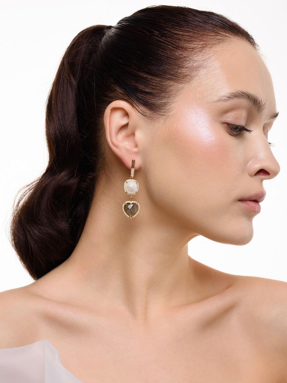 Серьги "Royal love labrador" Gold