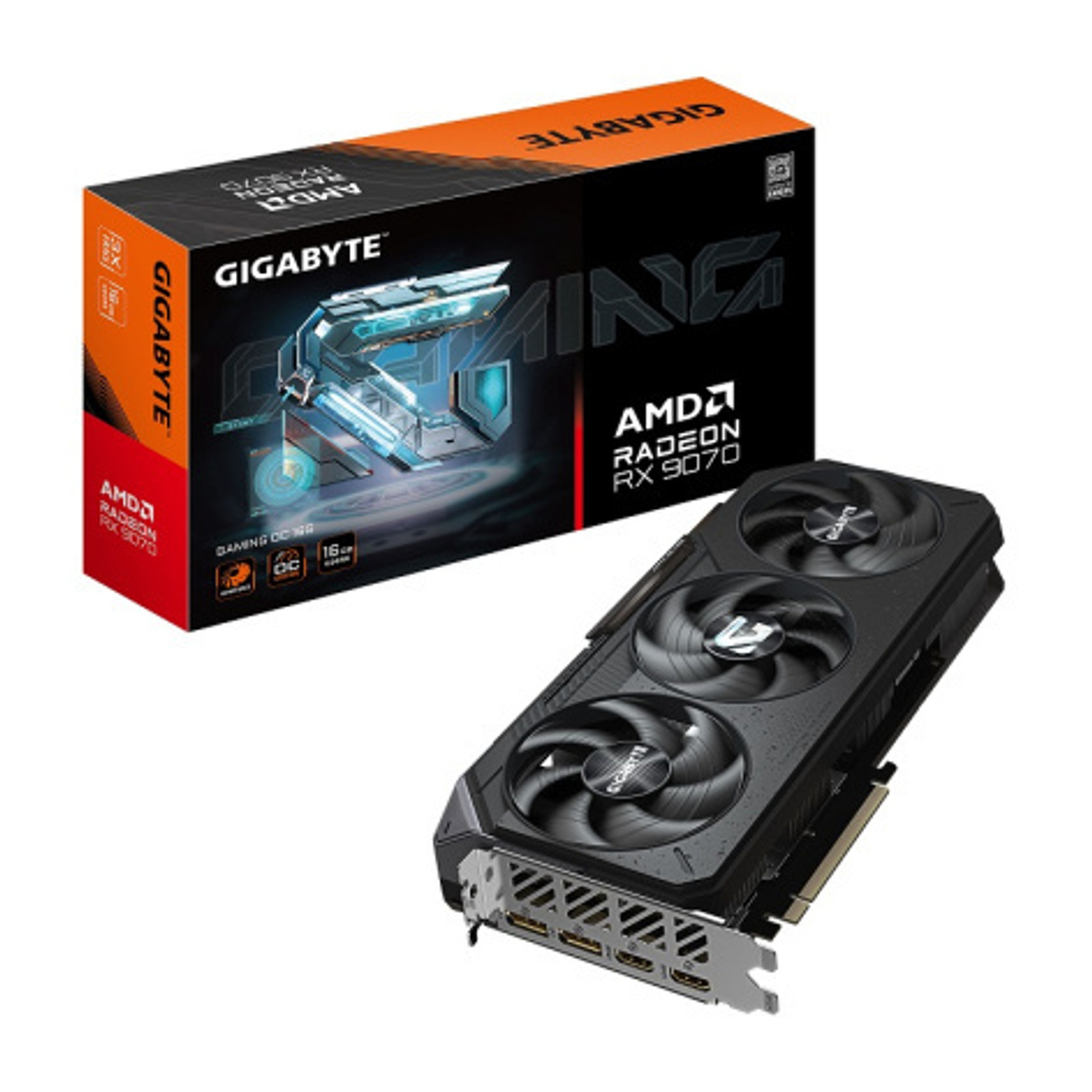 Видеокарта GIGABYTE Rageon RX 9070 GAMING OC (GV-R9070 GAMING OC-16GD)