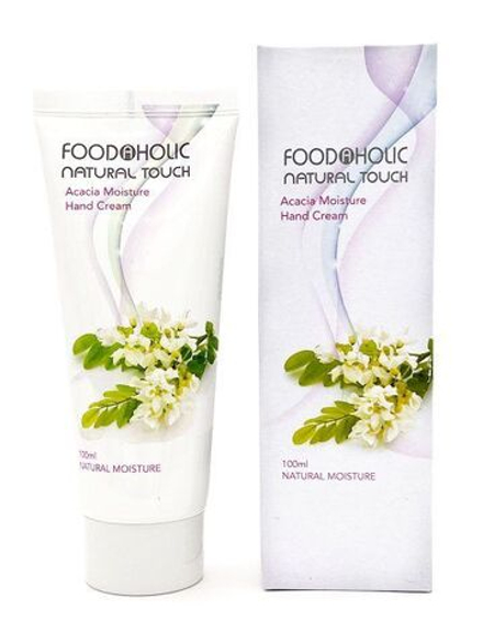 FOODAHOLIC Увлажняющий  крем для рук с экстрактом акации 100мл NATURAL TOUCH ACACIA MOISTURE HAND CREAM