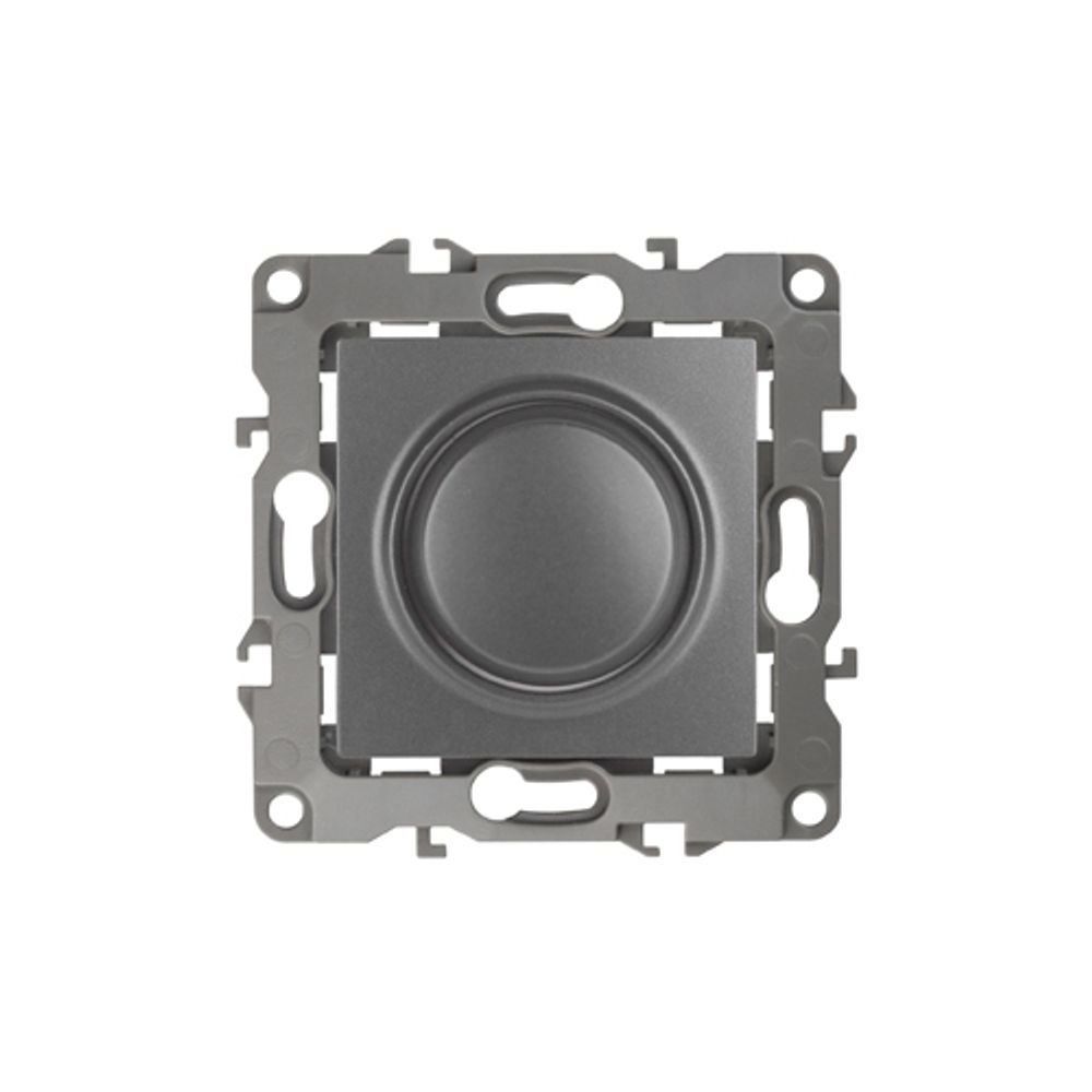 12-4101-12 ЭРА Светорегулятор поворотно-нажимной, 400ВА 230В, IP20, Эра12, графит | Эра 12 Графит