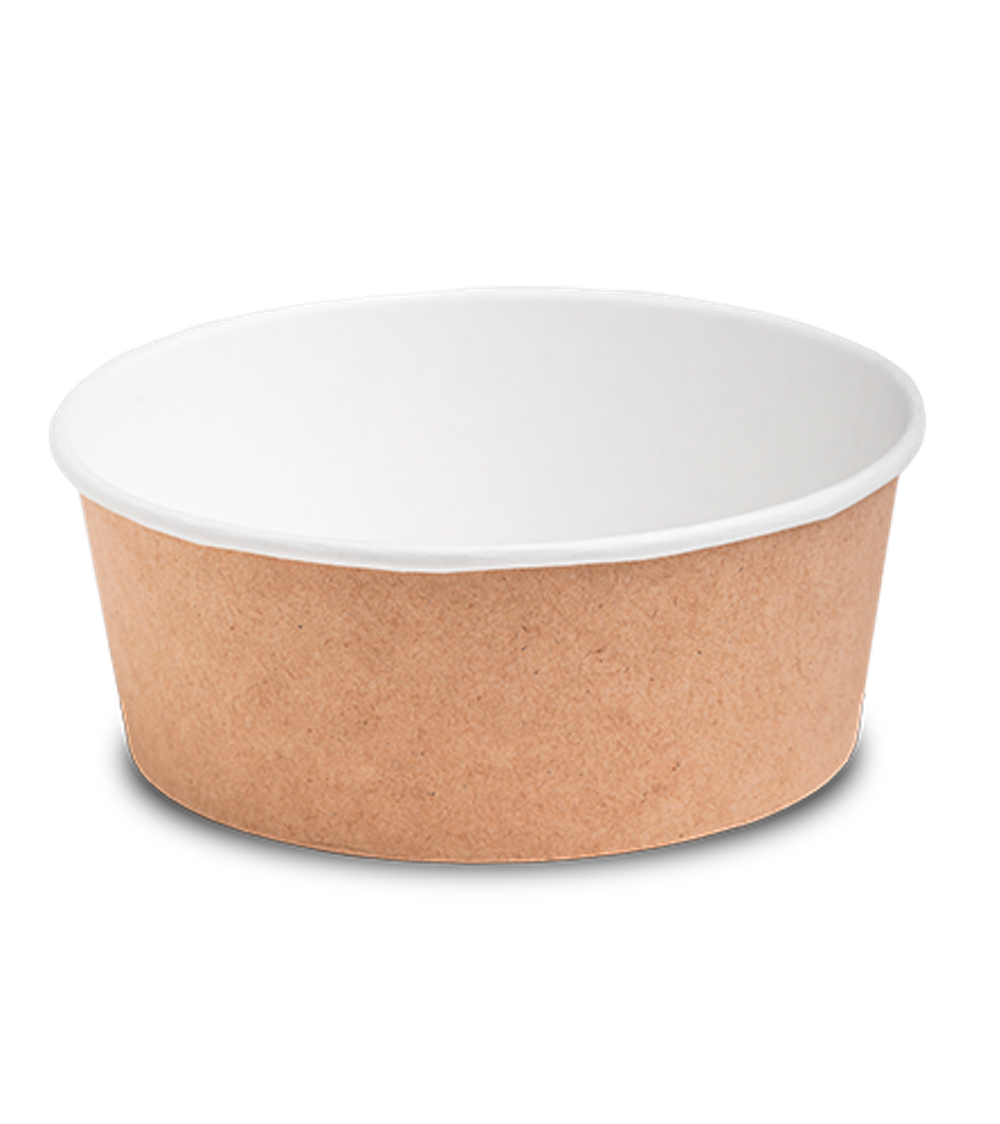 OSQ Упаковка Round Bowl крафт 300 БЕЗ КРЫШКИ (1/30/450)