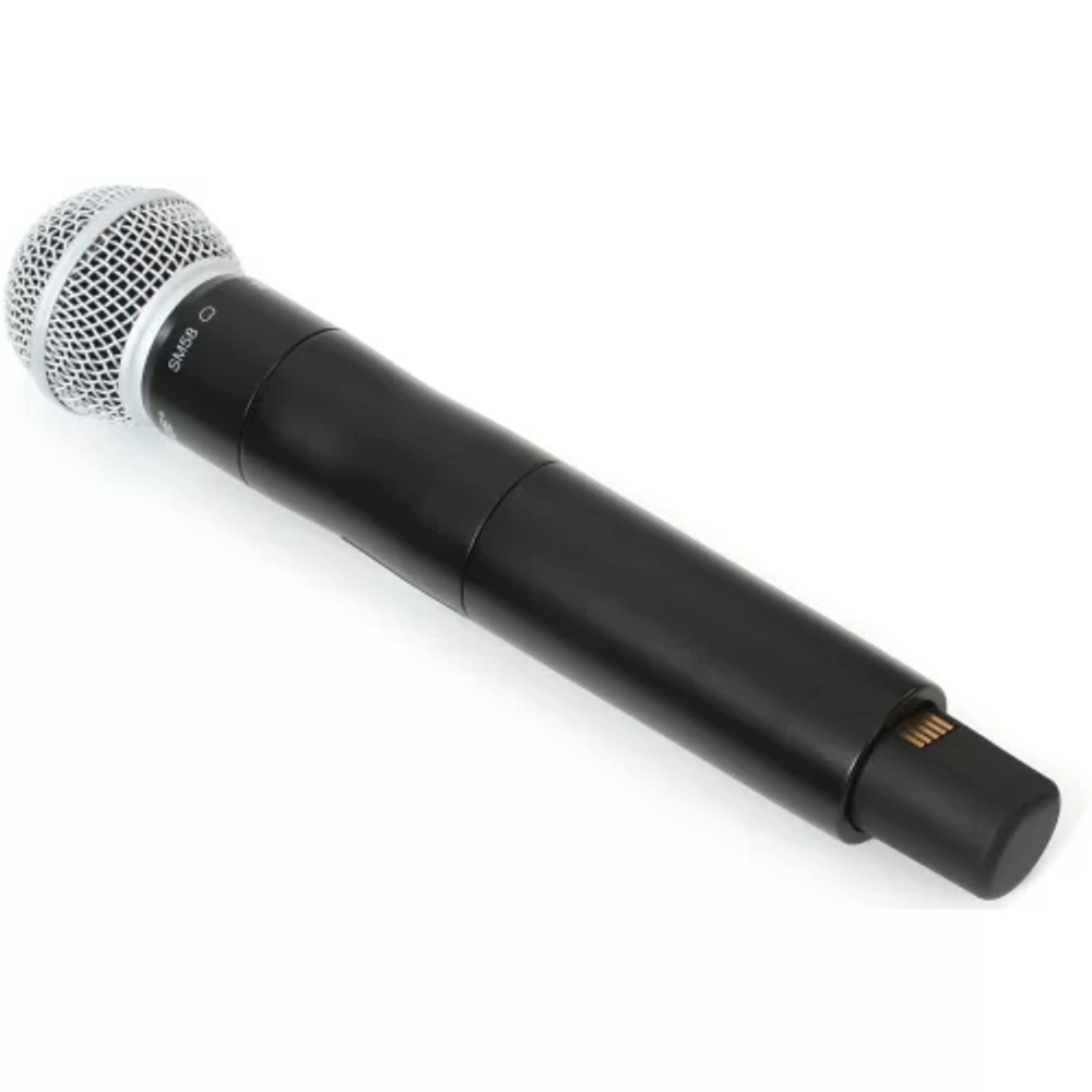 Shure QLXD2/SM58 — цифровой ручной передатчик с капсюлем (24 бит, AES-256, до 10 ч работы)
