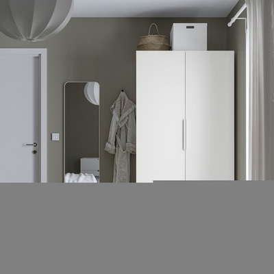 Распашной шкаф PAX FORSAND IKEA (двухсекционный) (белый)  100*45*260