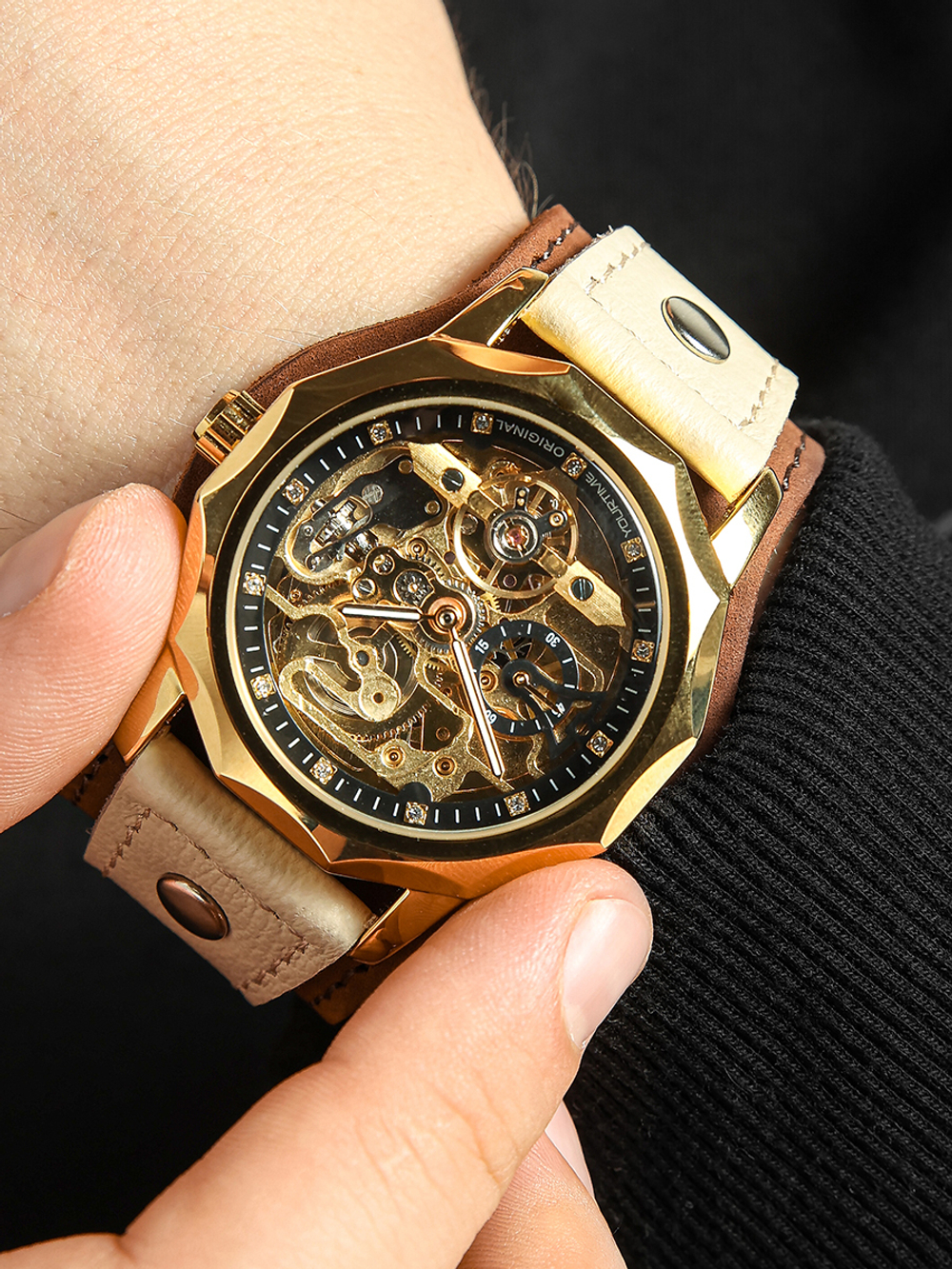 Часы скелетоны мужские механические Dandy 2.0 YOURTIME