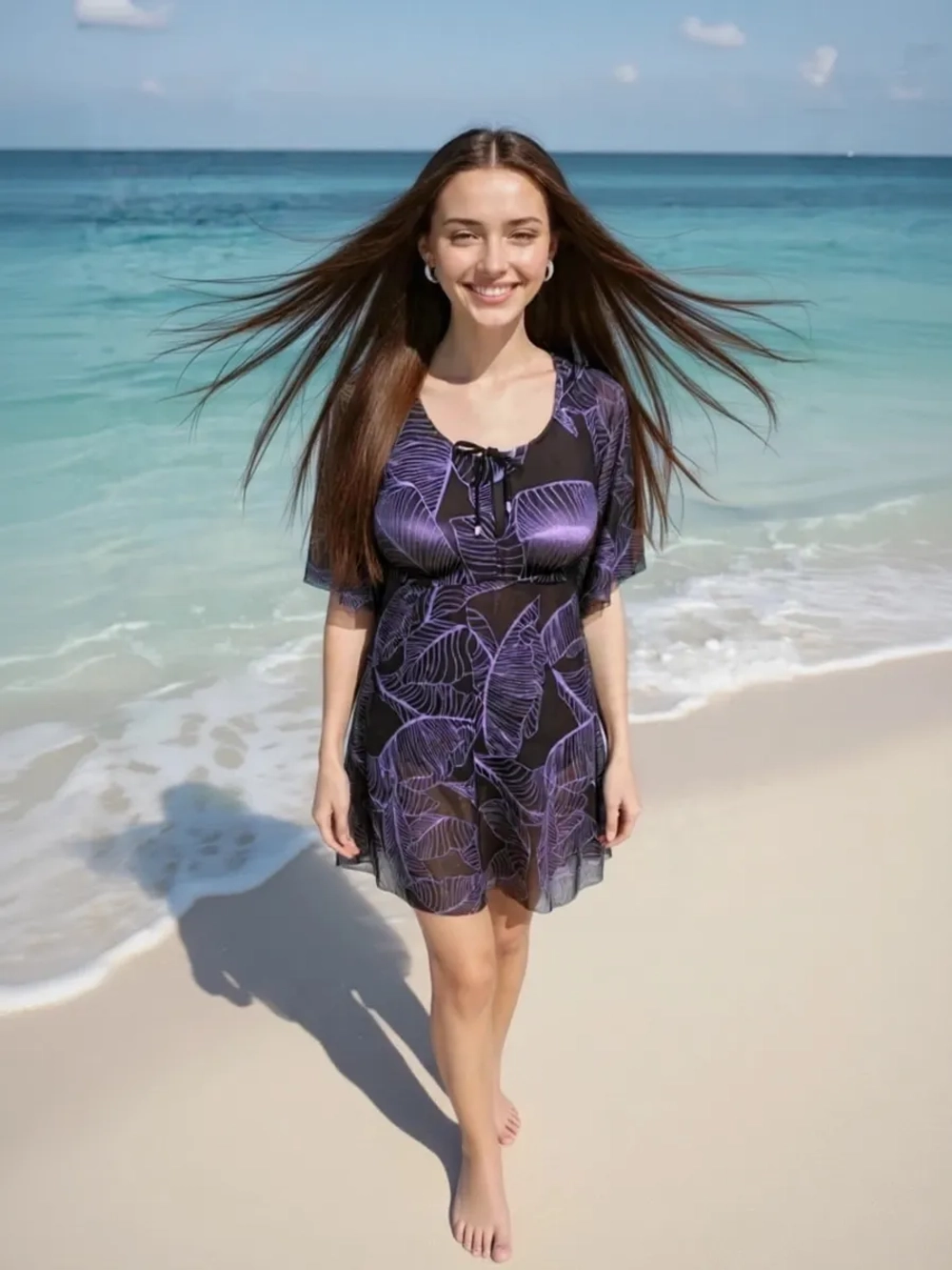 Купальник-платье слитный большой размер