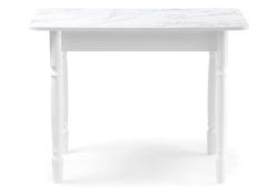 Стол Зедонг 100х60х73,5 сабия / белые точёнки