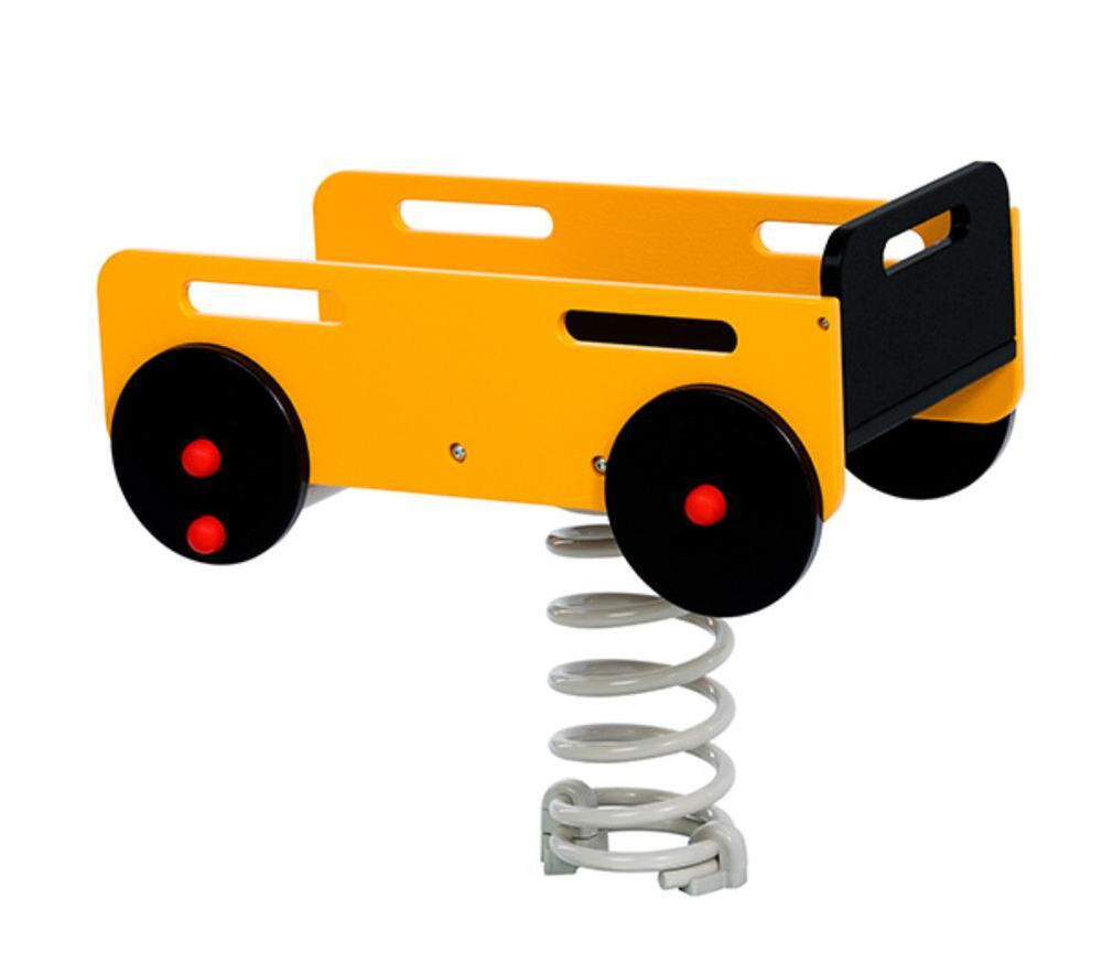 Качалка на пружине Construction machines Прицеп для детской площадки