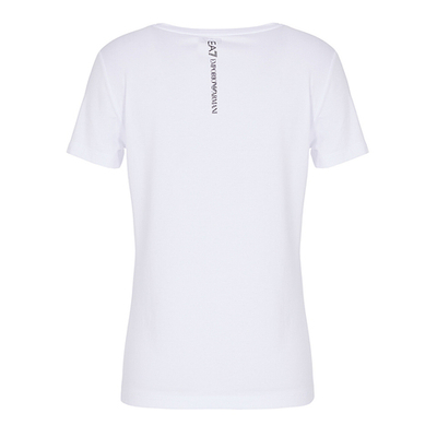 Женская теннисная футболка EA7 Women Jersey T-Shirt - white