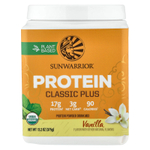 Sunwarrior, Protein Classic Plus, протеин на растительной основе, ванильный вкус, 375 г (13,2 унций)