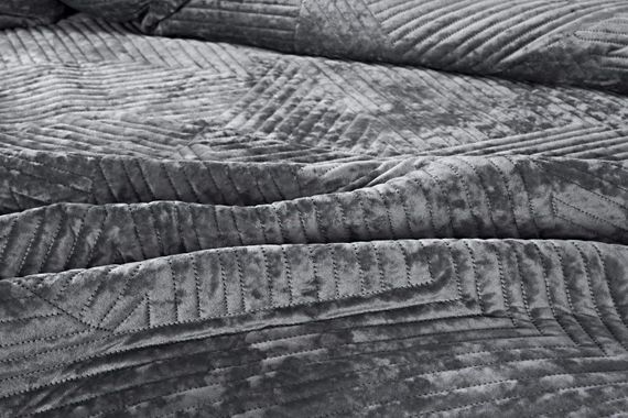 Патрисия (серая) Покрывало 240х260