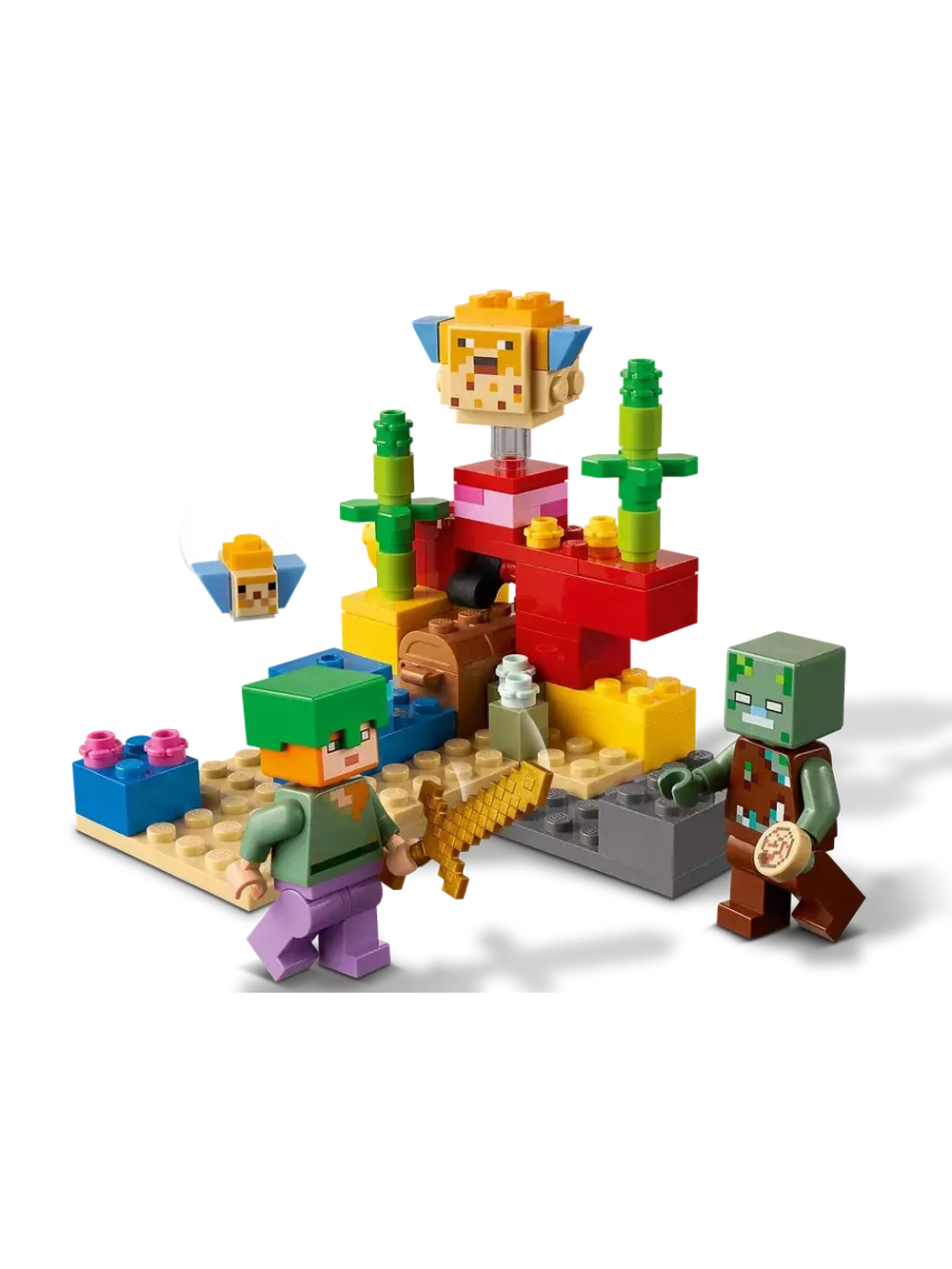 Конструктор Майнкрафт Коралловый риф 92 детали