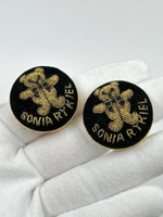 Клипсы с вышивкой «Медвежата» Sonia Rykiel