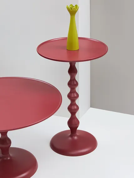 Столик приставной fluid, D38 см, жженый оранжевый