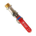 Кран шаровый со штуцером НР 3/4" ручка HLV