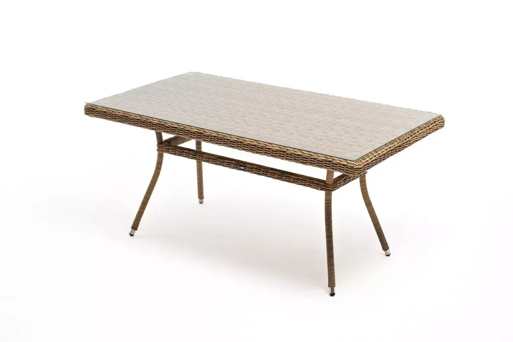 "Латте" обеденная группа плетеная, цвет соломенный