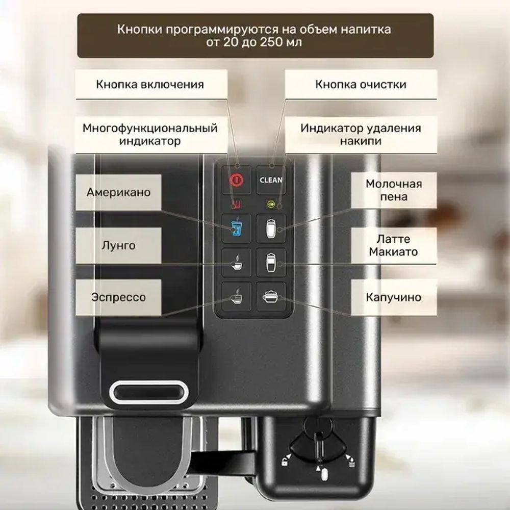 Кофемашина капсульная Caffitaly System S22 EVO Quadra Titanium (титан/серая)