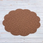 Салфетка плетеная 38см «Natural», коричневая