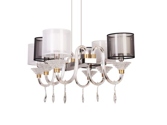 Подвесная люстра Manne L.4306-6 SILVER BL+WH